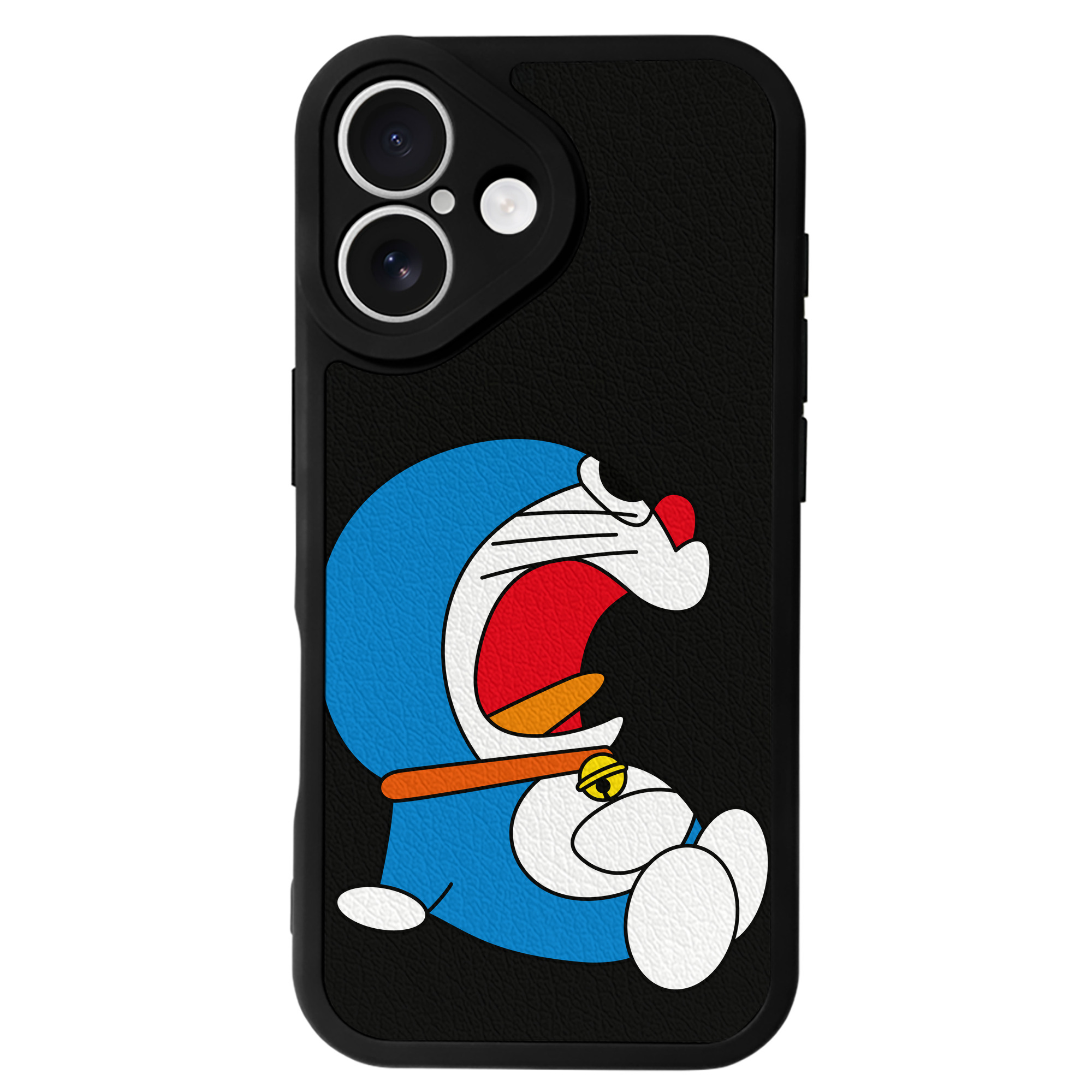 （画像用） ドラえもん Doraemon 【iPhone 16シリーズ対応】シリコンスマホケース（レザー調） 材質：シリコン